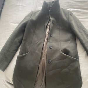 Wilfred Dark Green Cocoon coat